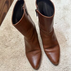 Rockport Chestnut Leather Heeled Boots